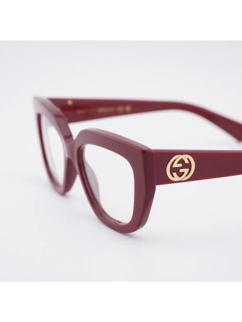 Gucci GG1847O 003 Eyeglasses Bordeaux 53mm Cat Eye Frame